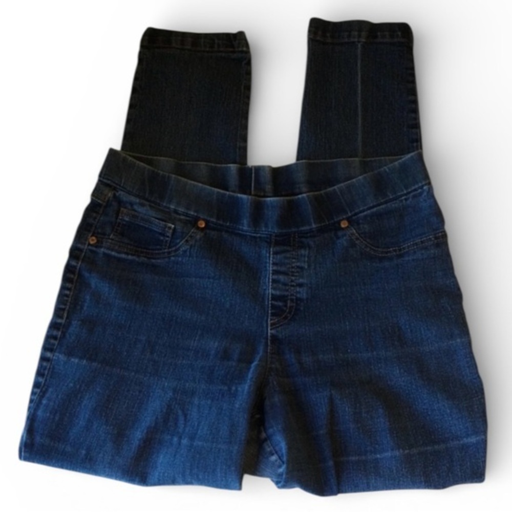 Faded Glory Classic Comfortable Women's Denim Jeans Elastic Waist Size 14